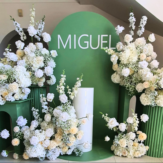 Luxe Christening Floral Backdrop