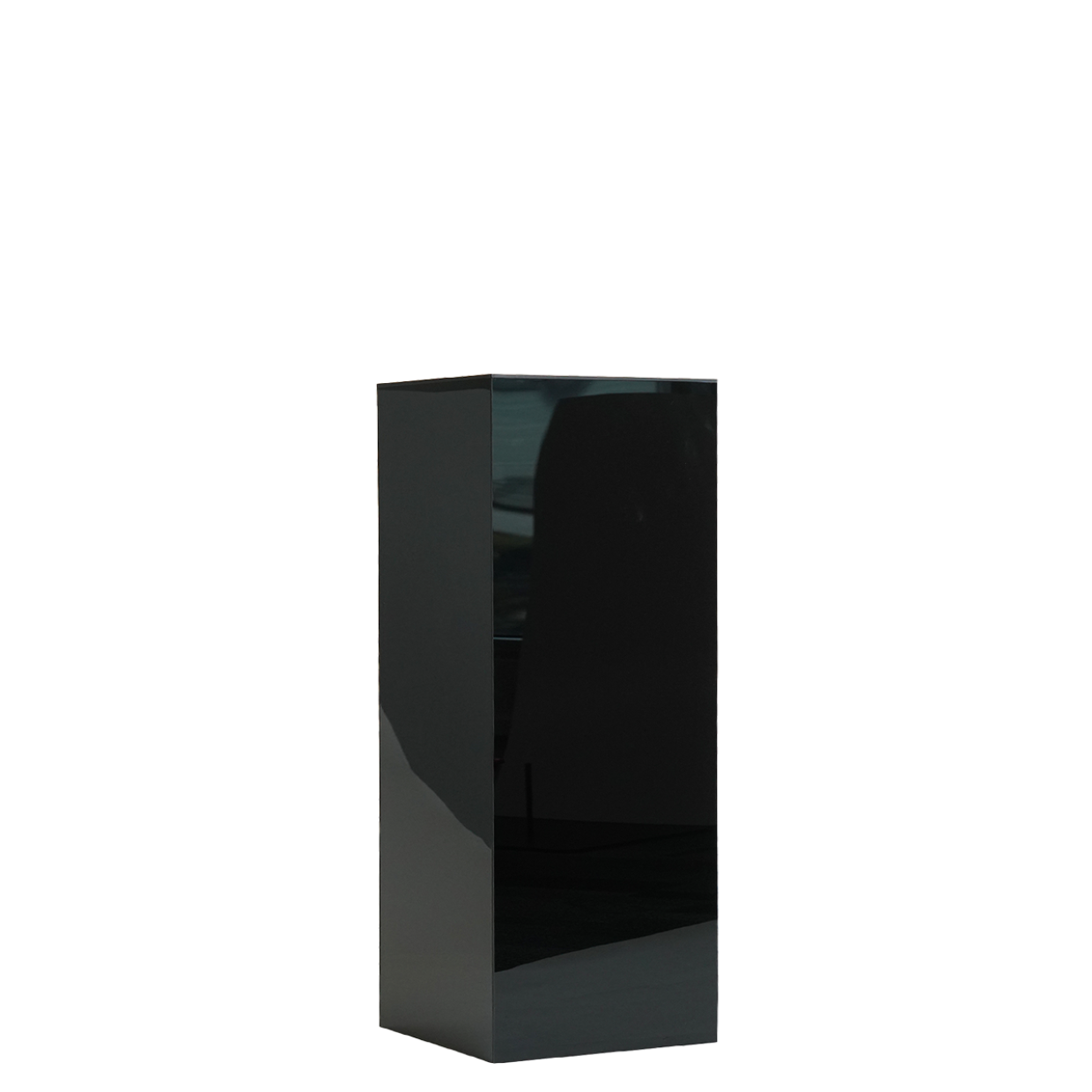 Black rectangular plinth on a white background. Prop hire, Prop hiring, Prop hire, event stylists Brisbane, brisbane event styling, brisbane event styling, event stylist Brisbane, Brisbane Wedding, Gold Coast Wedding, Floral Styling, Lush & Lavish Events, Brisbane Corporate Styling, Gold Coast Corporate Styling, Brisbane Brand Activation, Gold Coast Tablescapes, Brisbane Candle Hire