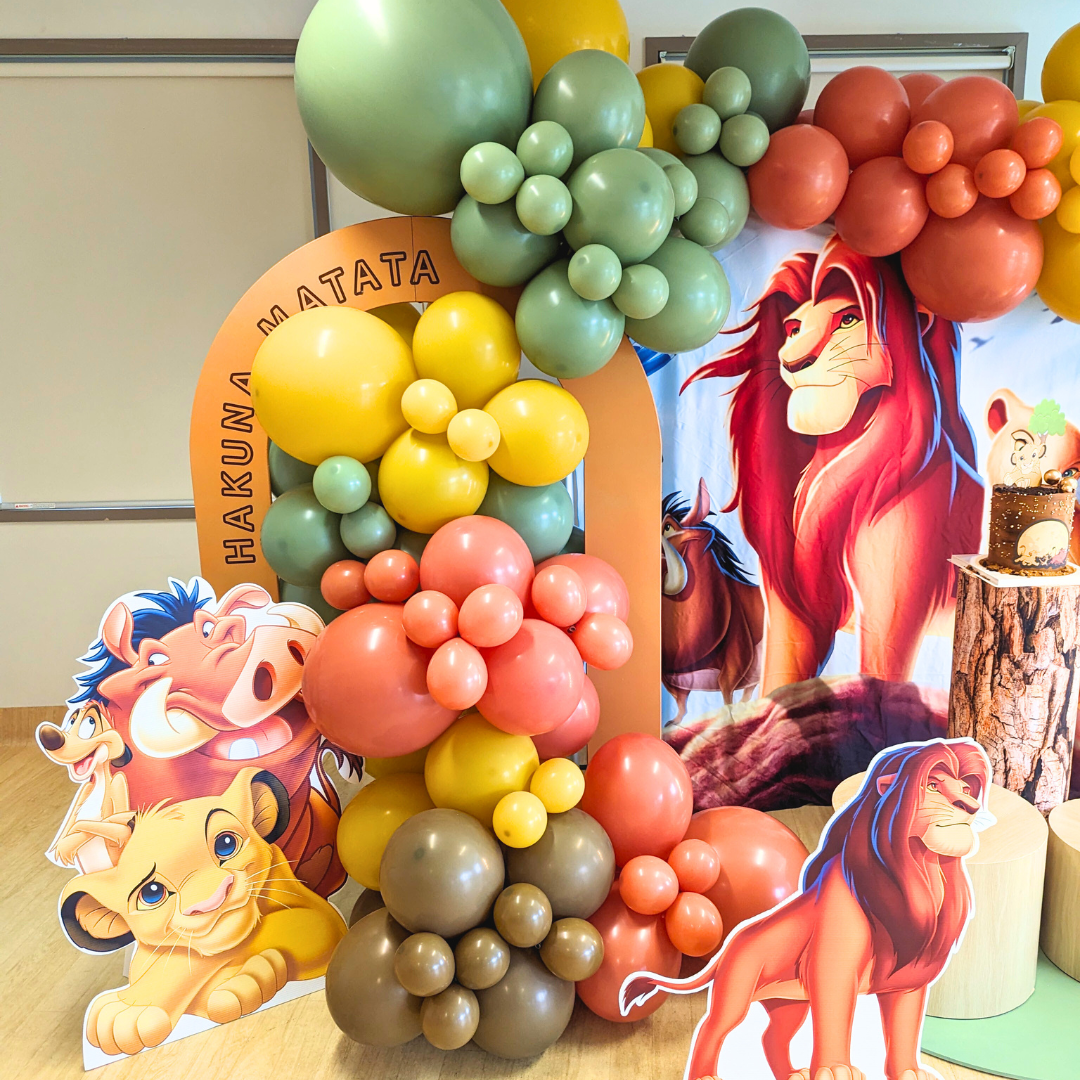 Regal Lion King Theme 1st Birthday Backdrop