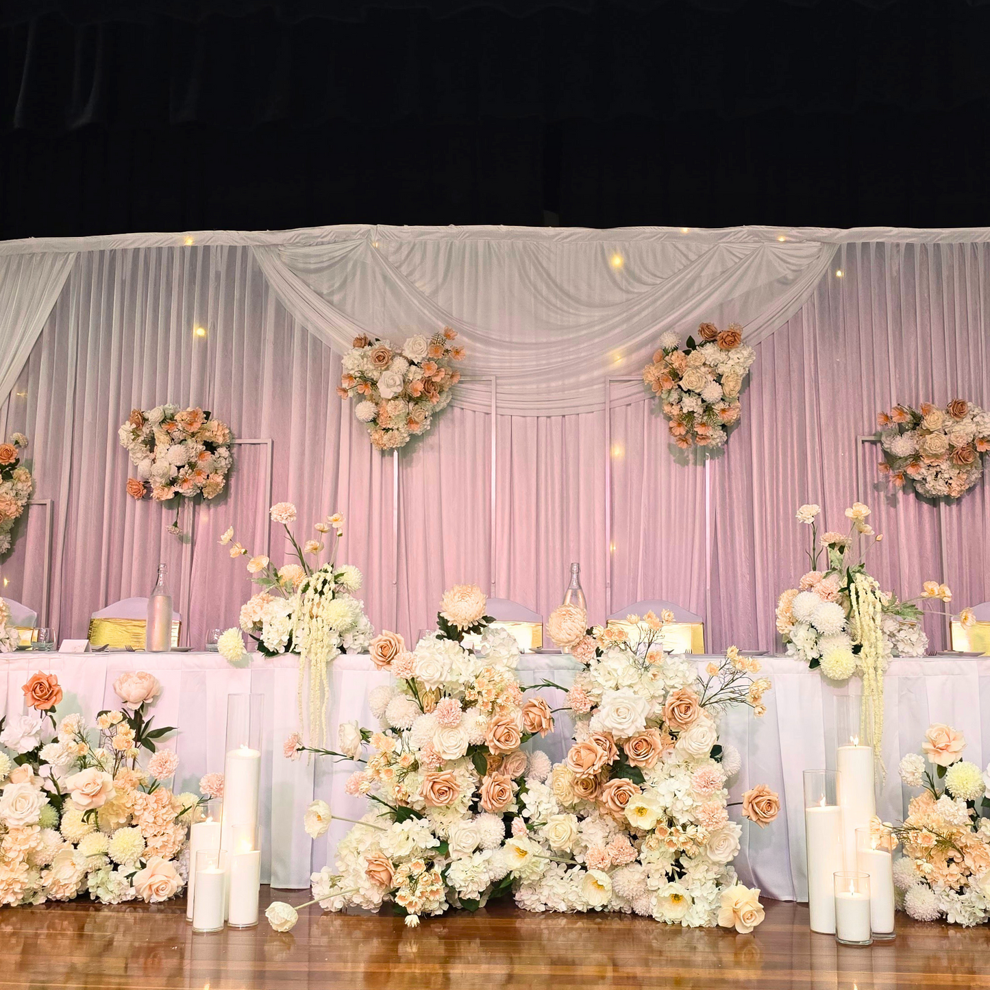 4 Piece White Rectangular Frames for Hire