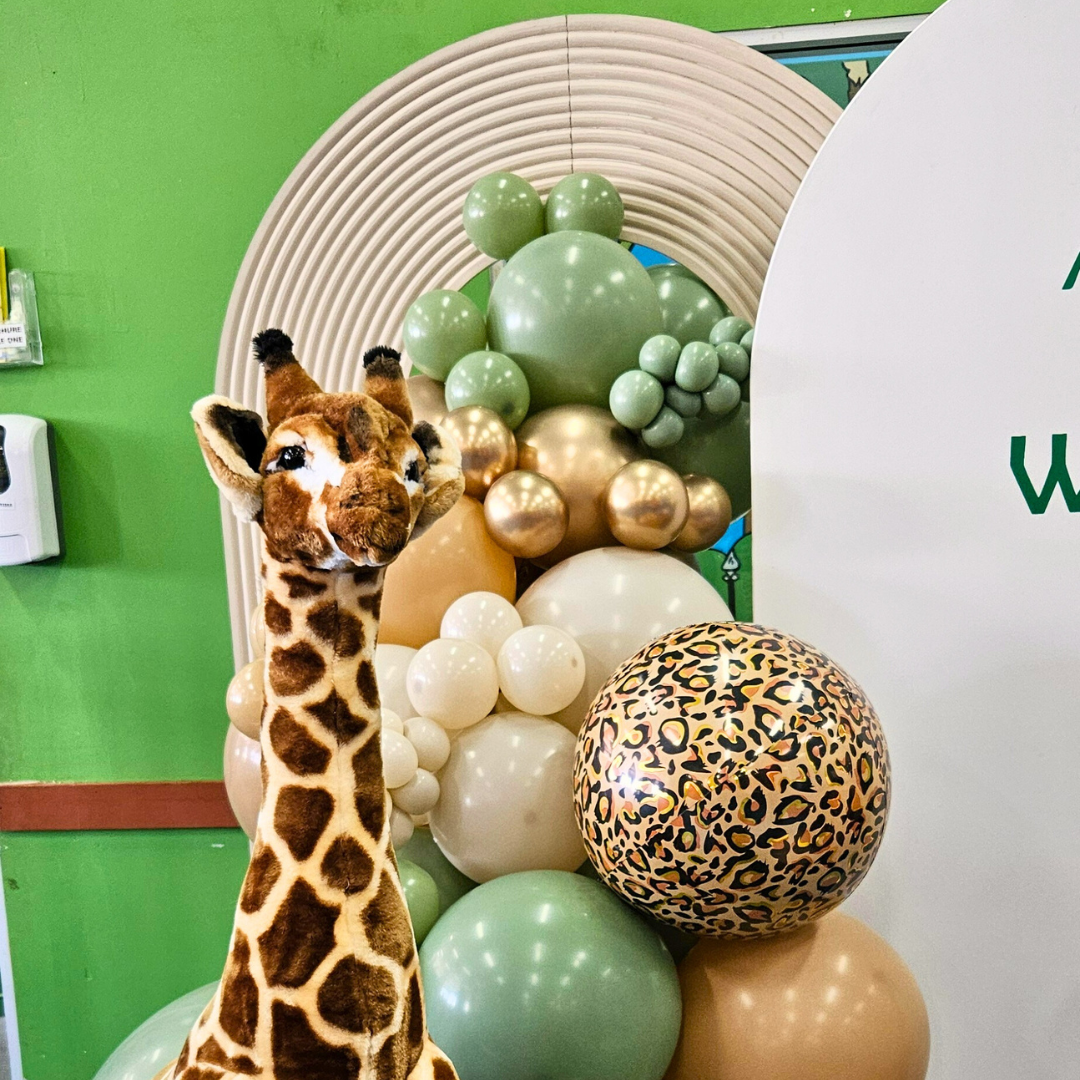 Safari Jungle Theme Birthday Balloon Backdrop
