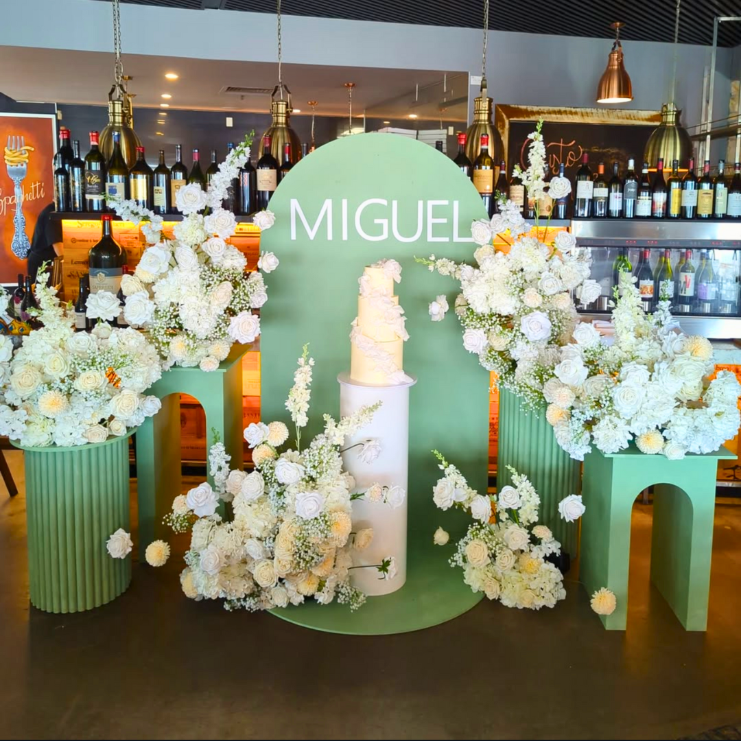 Luxe Christening Floral Backdrop