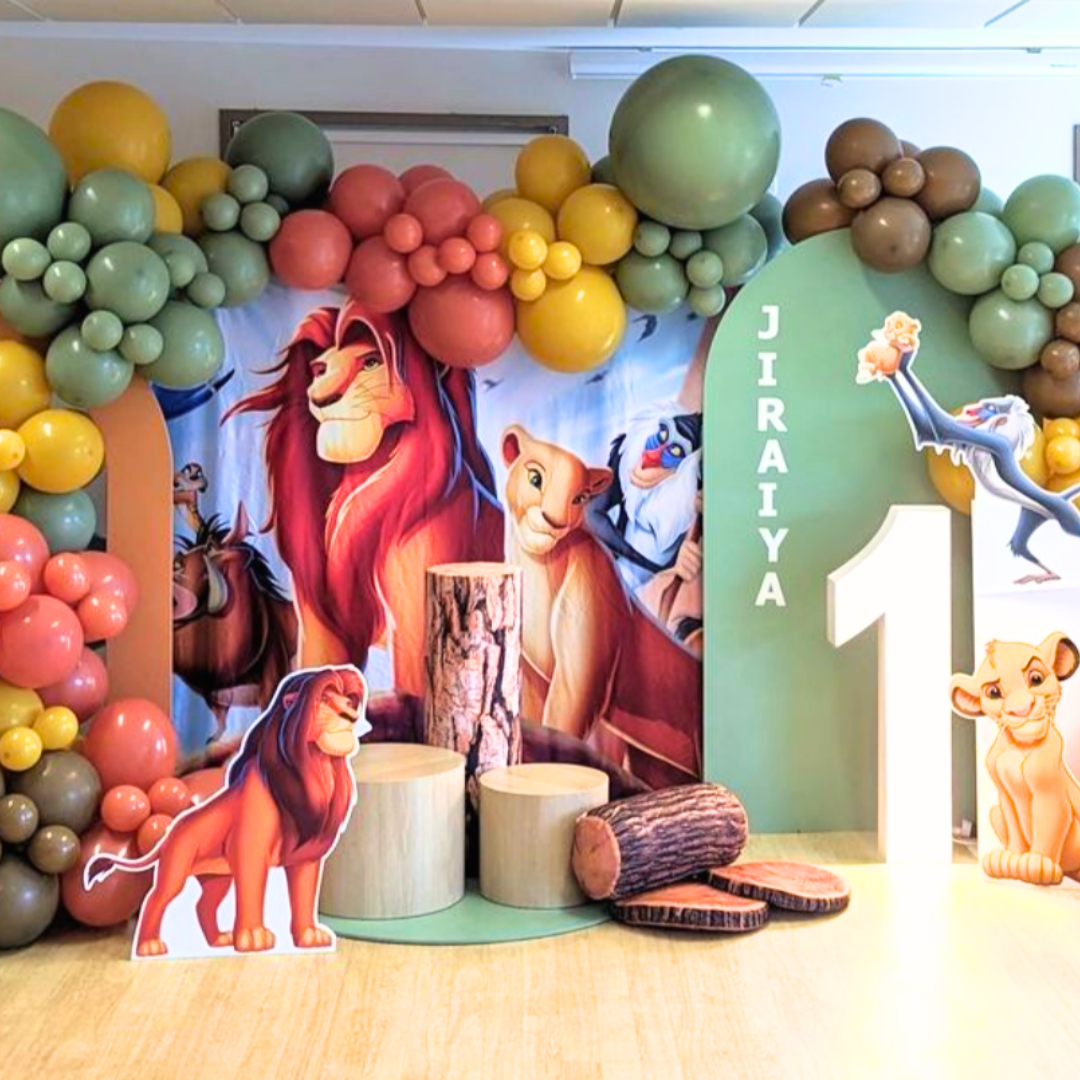 Regal Lion King Theme 1st Birthday Backdrop