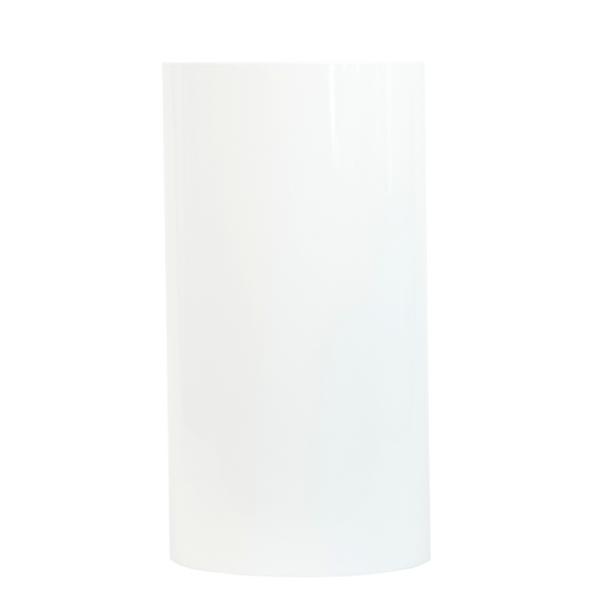 White cylindrical plinth on a white background. Prop hire, Prop hiring, Prop hire, event stylists Brisbane, brisbane event styling, brisbane event styling, event stylist Brisbane, Brisbane Wedding, Gold Coast Wedding, Floral Styling, Lush & Lavish Events, Brisbane Corporate Styling, Gold Coast Corporate Styling, Brisbane Brand Activation, Gold Coast Tablescapes, Brisbane Candle Hire