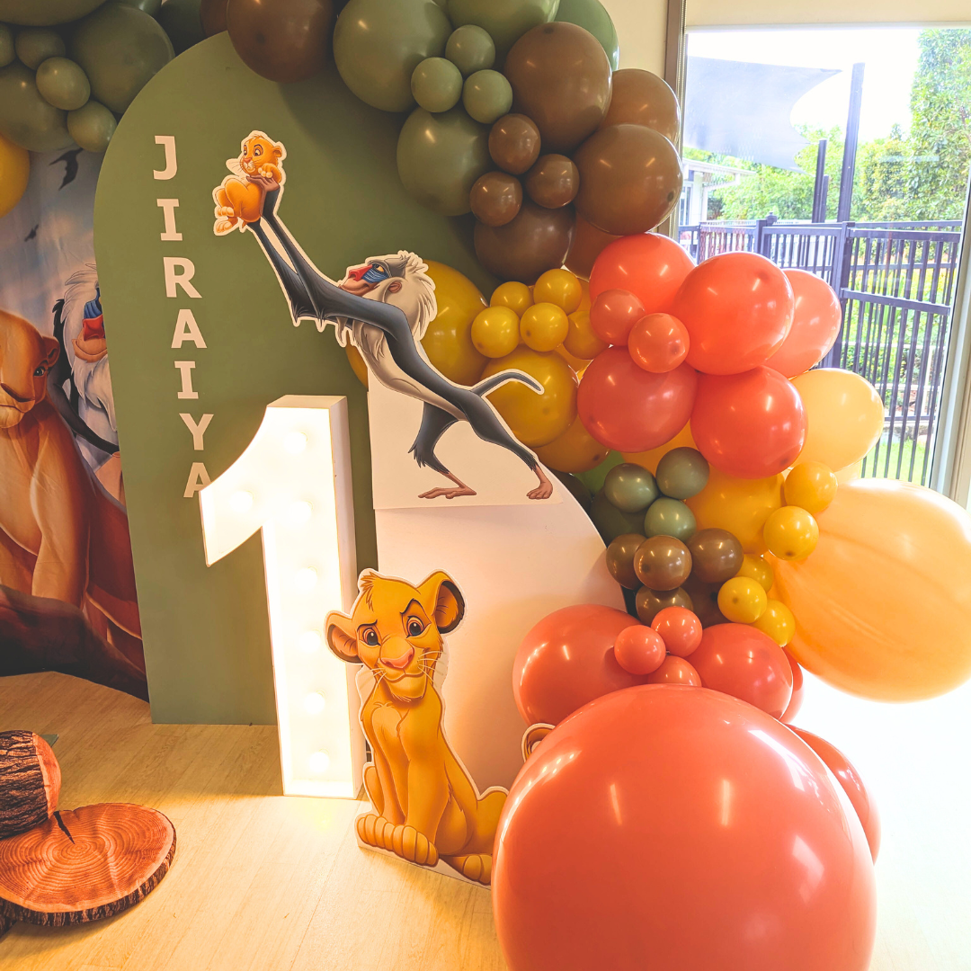 Regal Lion King Theme 1st Birthday Backdrop
