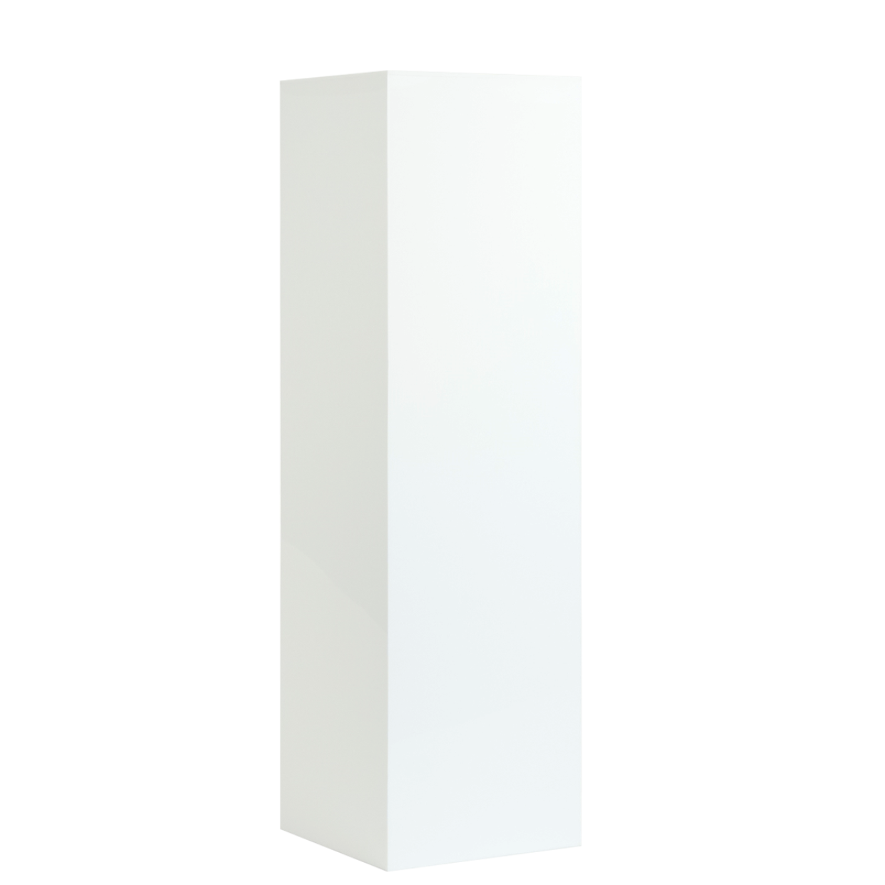 White rectangular plinth on a white background. Prop hire, Prop hiring, Prop hire, event stylists Brisbane, brisbane event styling, brisbane event styling, event stylist Brisbane, Brisbane Wedding, Gold Coast Wedding, Floral Styling, Lush & Lavish Events, Brisbane Corporate Styling, Gold Coast Corporate Styling, Brisbane Brand Activation, Gold Coast Tablescapes, Brisbane Candle Hire