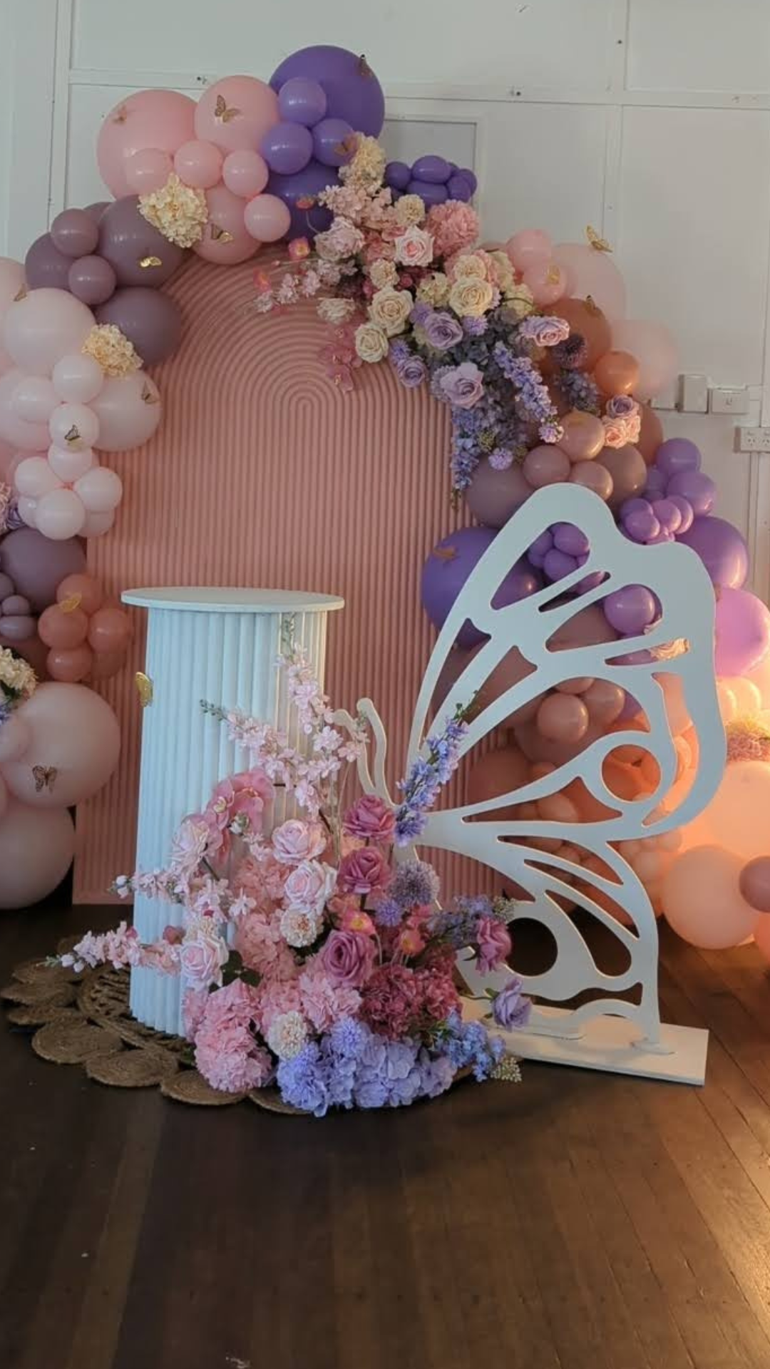 Elegant Freestanding Butterfly Prop Hire |Brisbane & Gold Coast Events ...