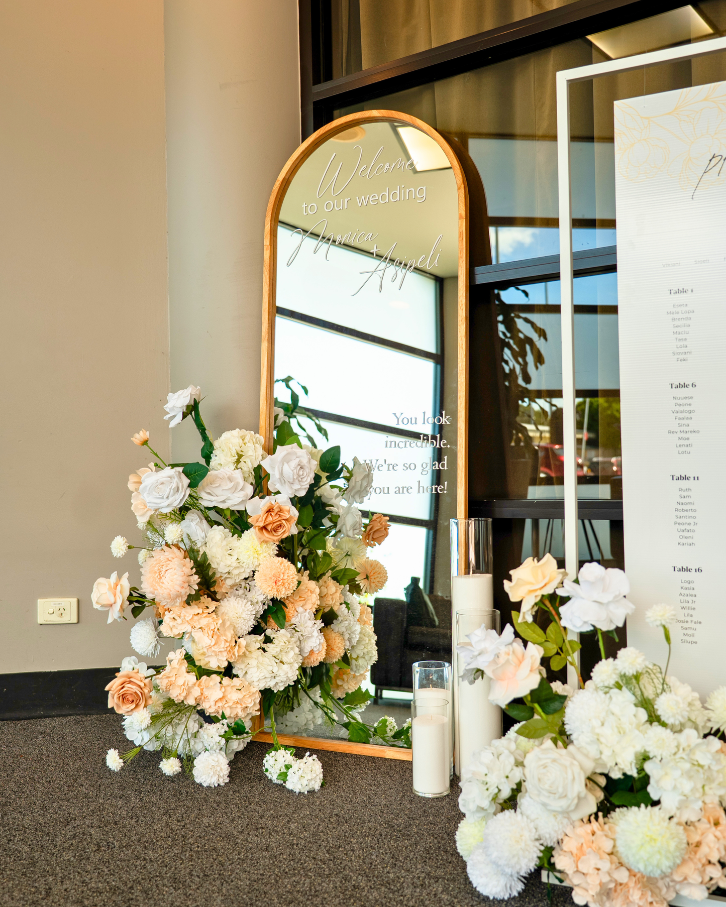 Mirror Personalised Welcome Signage