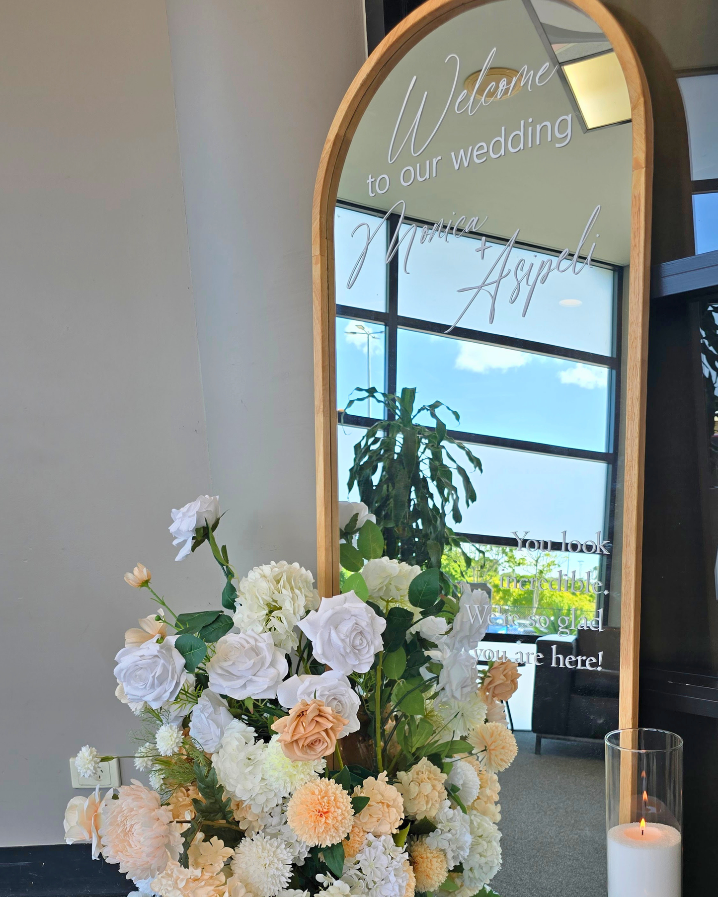 Mirror Personalised Welcome Signage